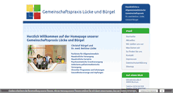 Desktop Screenshot of praxis-luecke-buergel.de